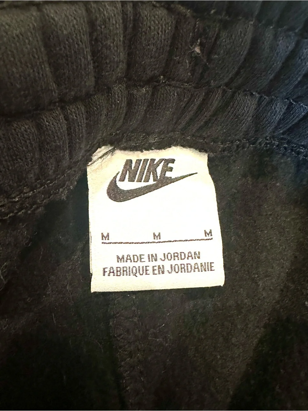 Nike Black Youth Fleece Joggers-Medium
